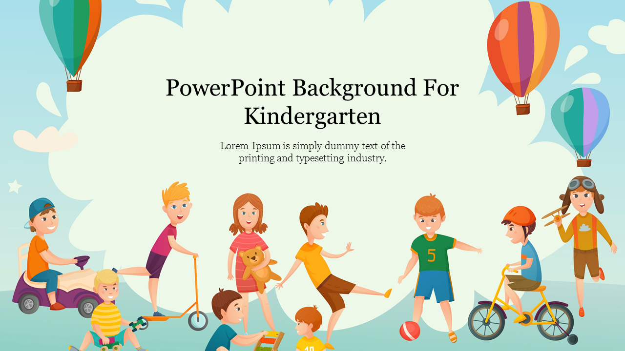 PowerPoint Background For Kindergarten